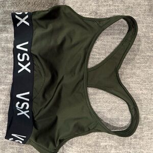 VSX Olive Sports Bra with Black Band